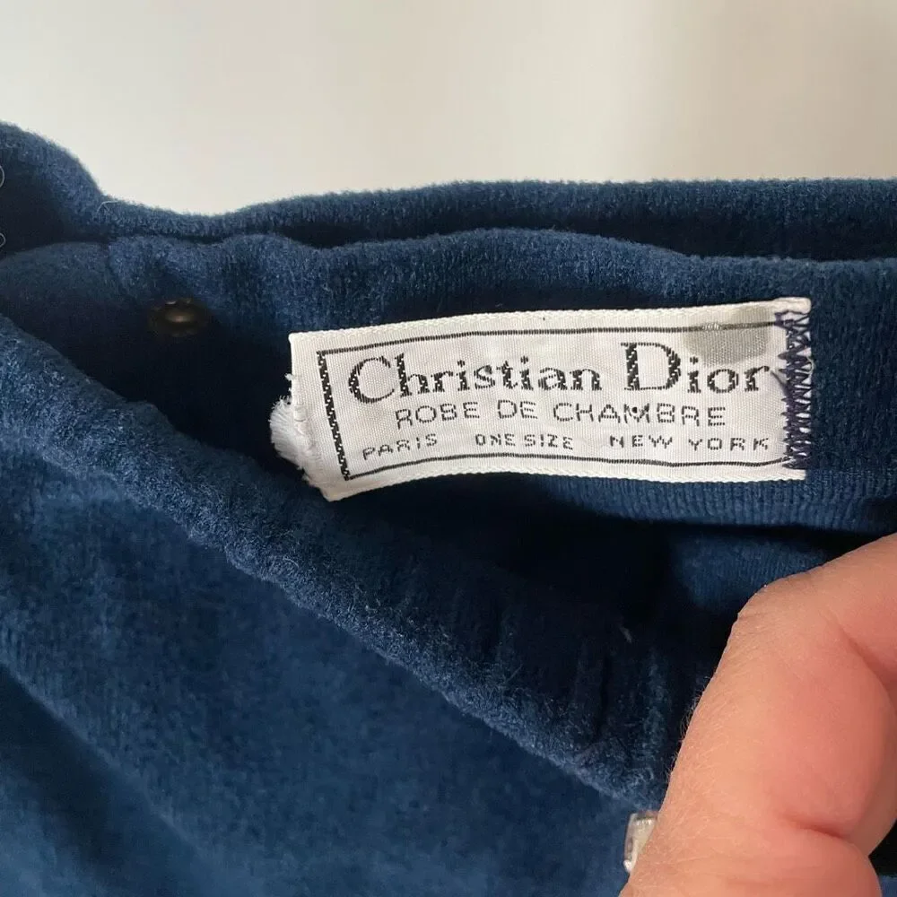 Vintage Christian Dior Velour Robe Skirt